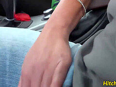 adorable hungarian babe Loren Minardi likes backseat hookup