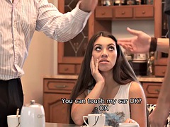 Sucer une bite, Papa, Petite amie, Mamie, Léchez, Pénis, Adolescente