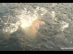 エロティック, Hd, ヌード, アウトドア, 小柄, ティーン, 水中