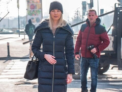 Blond, Hondjeshouding, Handbeurt, Ondergoed, Schoenen, Strippen, Tiener, Tieten likken