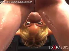 Anal, Bondage domination sadisme masochisme, Grosse bite, Gros seins, Blonde, Gorge profonde, Bâillonner, Monstre