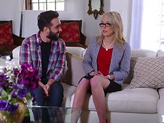 Tiffany Fox masturbating inside the bedroom and gets caught
