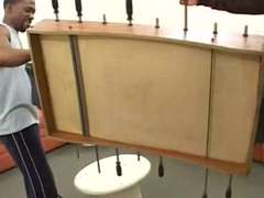 In den arsch, Grosser schwanz, Schwarz, Blasen, Aufs gesicht abspritzen, Interrassisch