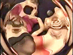 Pijpbeurt, Vingeren, Frans, Groep, Rijpe lesbienne, Kousen, Tatoeage, Speelgoed