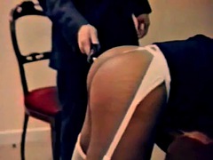 Black Penny Spanked In A Thong