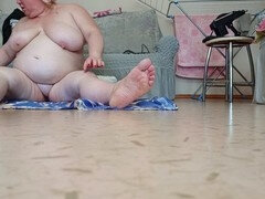 Grosser arsch, Behaart, Masturbation, Reif, Muschi, Russisch, Solo, Titten