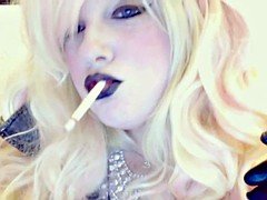 Smoking blonde
