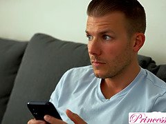 デカチン, ブロンド, フェラチオ, 乳首, 小柄, ハメ撮り, ふっくら乳首, ラフ