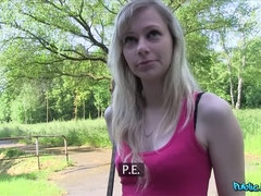 Amateur, Blonde, Sucer une bite, En levrette, De plein air, Pov, Public, Étudiant