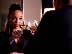 Hundestellung, Schwarz, Behaart, Interrassisch, Lecken, Lingerie, Muschi, Titten