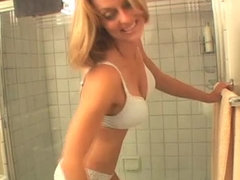 Tante, Blondine, Masturbation