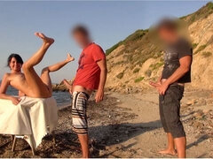 Anal, Playa, Corrida, Grupo, Madres para coger, Orgía, Al aire libre, Público