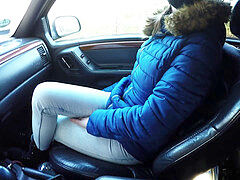 Blowjob, Car, Handjob, Jeans, Polish