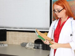 デカ尻, デカチン, フェラチオ, バック, 看護婦, ペニス, 赤毛, 剃毛