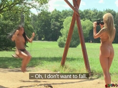 チェコ, ドレス, ヨーロピアン, なめる, 自然山雀, アウトドア, ピアス, 公共