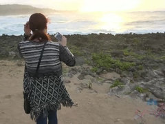 Leie, In den arsch, Strand, Besamung, Fussjob, Handjob, Öl, Pov