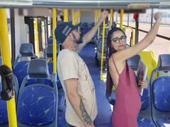 Hot Student Molested by Old Pervert on Public Bus!