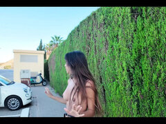 Leie, Auto, Bekleidet, Flashen, Hd, Im freien, Öffentlich, Solo