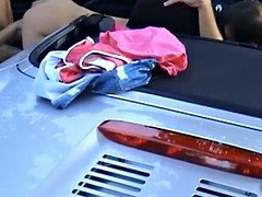 Leie, Flashen, Französisch, Öffentlich, Flotter dreier