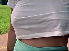 Wifey best  flashing tits exhibitionist MILF