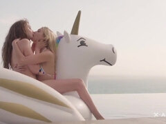 Cul, Gros cul, Gros seins, Blonde, Chevaucher, Adolescente, Plan cul à trois