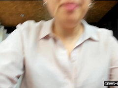 素人, 茶髪の, 捕まる, オナニー, オフィス, 現実, 一人, おもちゃ