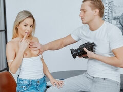 Leie, Grosser schwanz, Blondine, Blasen, Natürlichen titten, Pov, Dürr, Jungendliche (18+)