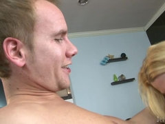 Grosse titten, Blondine, Blasen, Geile alte tussi, Hardcore, Reif, Milf