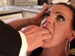 デカパイ, ボンデージ, 巨乳な, イマラチオ, フェティッシュ, 淫乱熟女, 現実, オッパイの