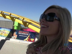 Amateur, Plage, Blonde, Petite amie, Petite femme, Piercing, Chatte, Rasée