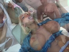 Doctor and nurse indulge in a threesome with a busty patient