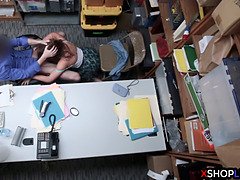 Coulisses, Attrapée, Rondelette, Hard, Hd, Seins naturels, Réalité, Uniforme