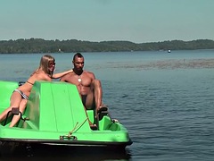 Blondine, Im freien, Titten