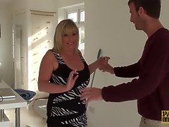 Tetas grandes, Rubia, Británico, Lamidas, Maduro, Coño, Sexo fuerte, Medias largas