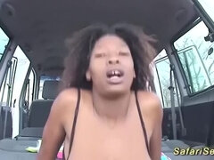 busty african milf rough outdoor fucked