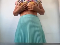 Busty Step Mommy Fingering Wet Pussy at Work - Horny Mature MILF