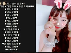 Amateur, Asiático, Coreano, Tetas naturales, Solo, Chupando, Camara web