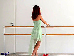 Chambre à dormir, Robe, Souple, Rousse roux, Russe, Sport