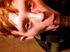 Leie, Grosser schwanz, Schwarz, Viele männer bespritzen eine frau, Ablutschen