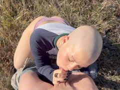 Sucer une bite, Couple, De plein air, Pute