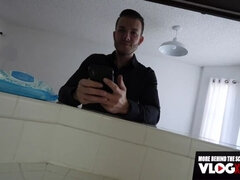 18 jaar, Pijpbeurt, Bruinharig, Rondborstig, Hondjeshouding, Hd, Kut duiken, Tiener