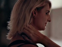 アナル, 舐める尻, 美人, ブロンド, カップル, ゲイ, 眼鏡, シーメール