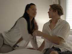 Naughty leggy cougar breathtaking porn clip