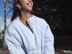 Public Agent Gets a Blowjob from Asian Babe with a Bouncing Bubble Butt