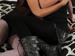 Blonde, Brunette brune, Érotique, Hd, Léchez, Seins naturels, Chatte, Tatouage