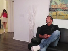 Grote lul, Bruinharig, Handbeurt, Rijpe lesbienne, Pornster, Tiener, Oom