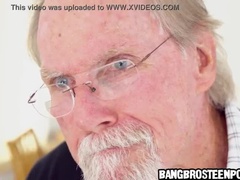 Ass, Brunette, Cute, Grandpa, Teen, Tits