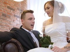 HUNT4K. Attractive Czech bride spends first night