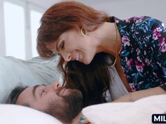 デカパイ, フェラチオ, 熟年, 母, 赤毛, 息子, 義母, オッパイの