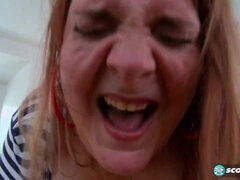 Kont, Grote kont, Rondborstig, Sperma shot, Dik, Hardcore, Roodharige vrouw, Tieten likken